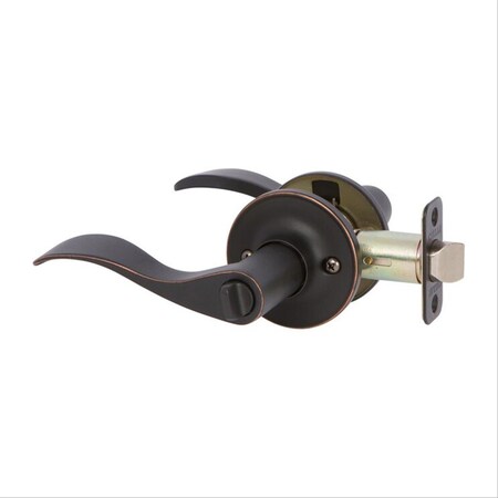 Delaney Hardware Callan Bennett Edged Oil Rubbed Bronze Bed/Bath Door Handle BN5027R